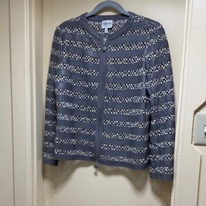 Armani Collezioni Gray Patterned Blazer